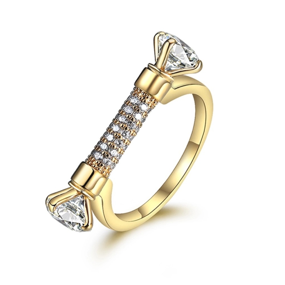 CZ Accent Bar Ring